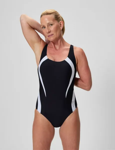 Speedo Quantum Contour One Piece Black Mix