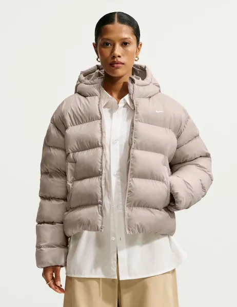 Nike Relaxed Hooded Puffer Jacket Cream