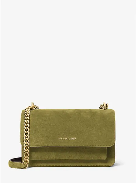 Claire Large Suede Shoulder Bag