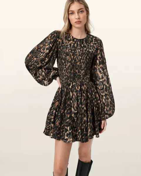 Chia Smocked Mini Dress
