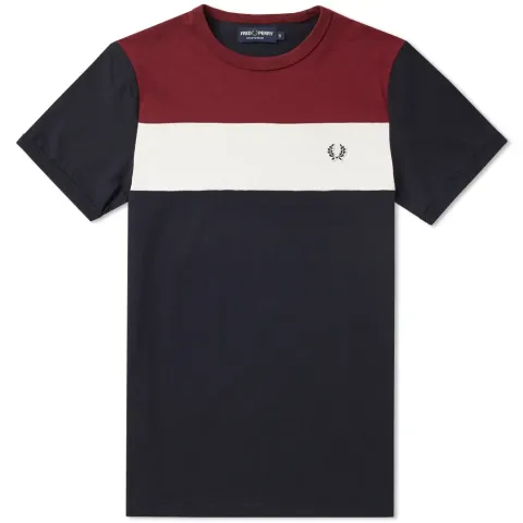Fred Perry Colour Block Panel Tee