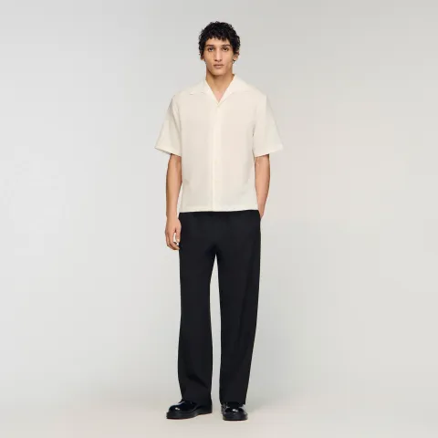 Cotton and linen shirt