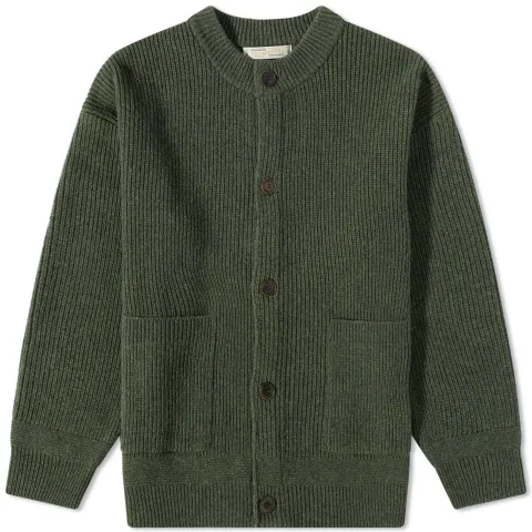 Heavy Wool Round Cardigan