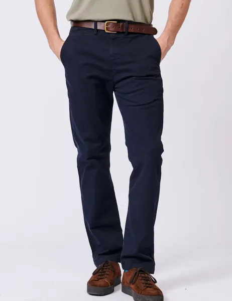 Aubin Slim Fit Stretch Chino Navy