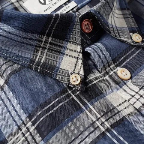 Tailored Fit Plaid Shirt