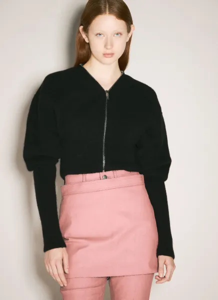 Batwing Cropped Cardigan