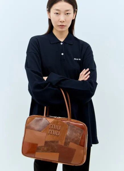 Leather Patch Handbag