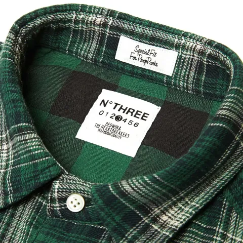 Navarro Gauze Check Faded Raglan Shirt