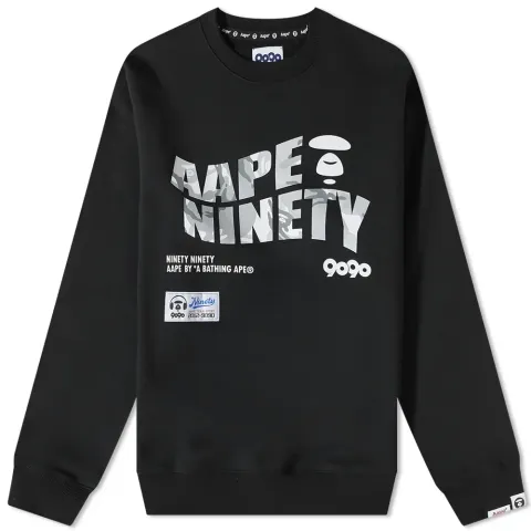 AAPE x 9090 Logo Crew Sweat