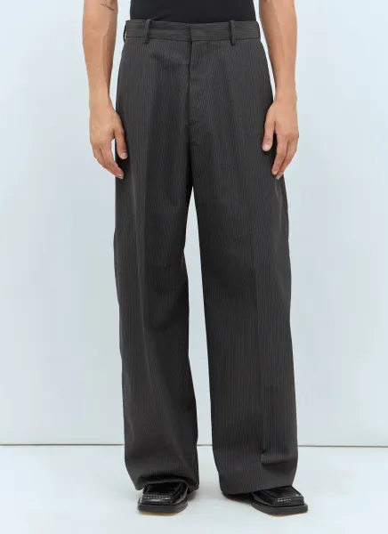 Pinstriped Suit Pants