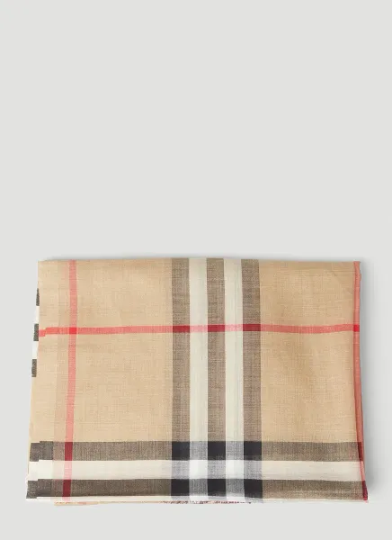 Oversized Check Scarf