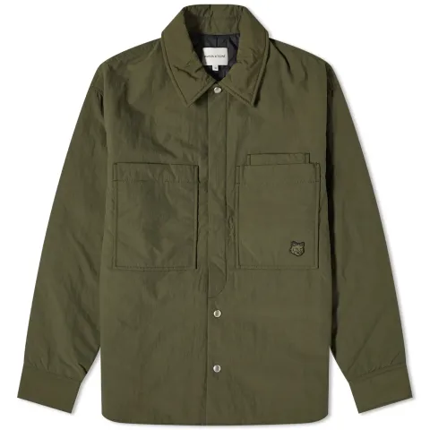 Tonal Fox Padded Overshirt