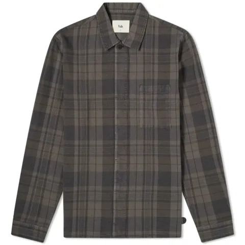 Checked Patch Overshirt