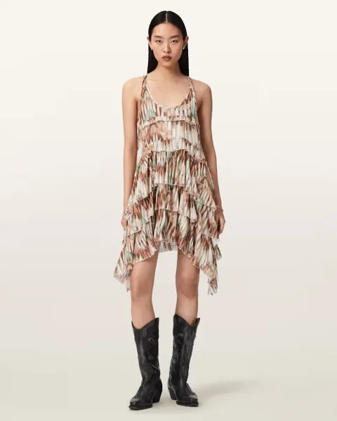 Cavarly Relaxed Fit Sleeveless Mini Dress