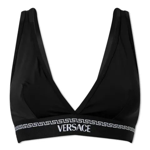 Text Logo Triangle Bra