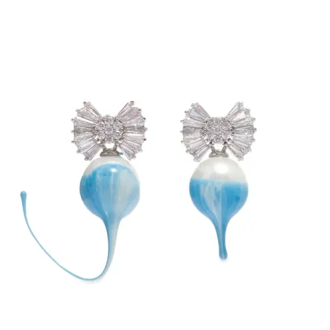 Dipped Pearl Clip Earrings