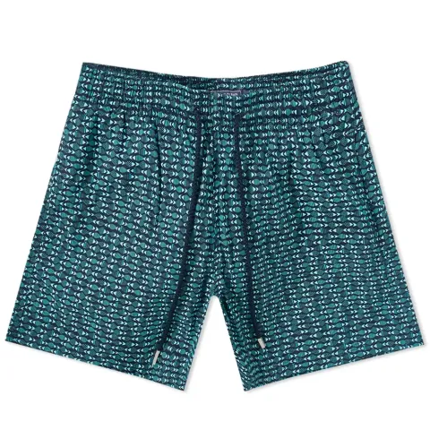 Moorise Geometric Fish Print Swim Short