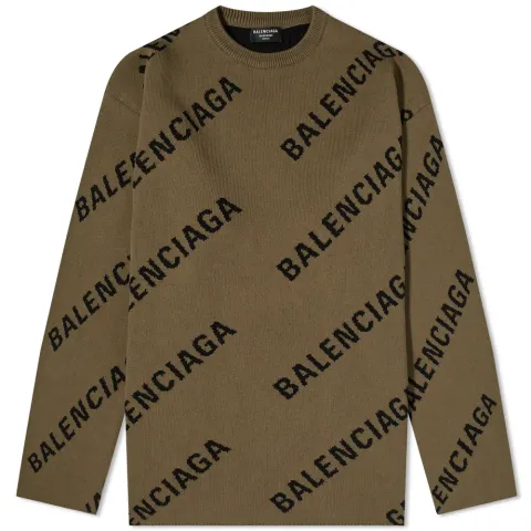 Repeat Logo Intarsia Knit