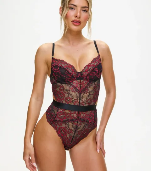 Women's Burgundy Hold Me Tight Bodysuit