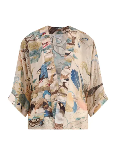 One Hundred Stars Women's Hummingbird Modal-Blend Short Kimono