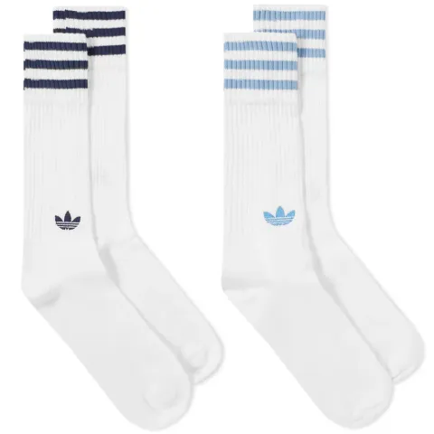Solid Crew Sock - 2 Pack