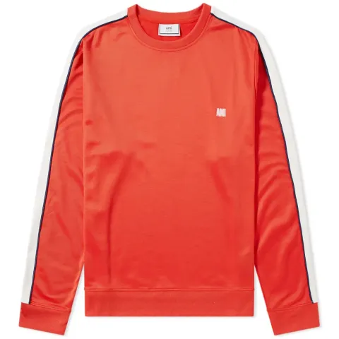 AMI Taped Sports Crew Sweat