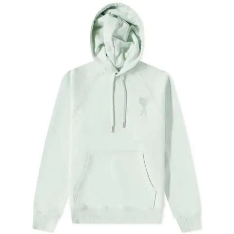 AMI Tonal Heart Popover Hoodie