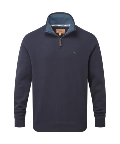 Schöffel Country Kingsand Quarter Zip Jumper - True Navy