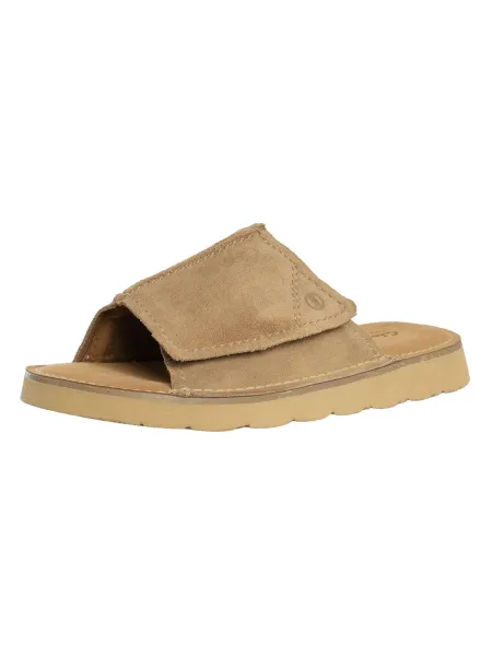 Clarks Solsbury Suede Sliders