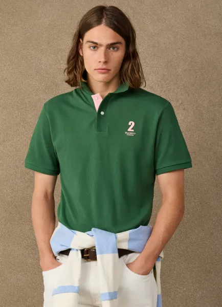 Classic Fit Short Sleeve Number Polo