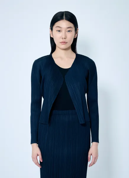 Pleated Cardigan