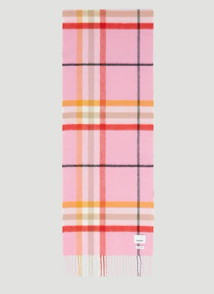 Check Cashmere Scarf