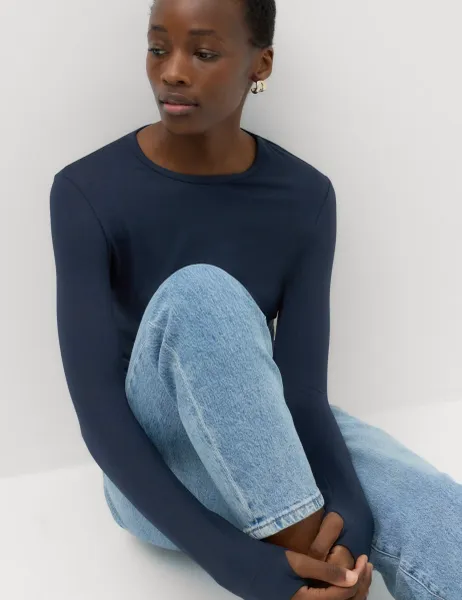 Marks & Spencer Soft Touch Top Navy