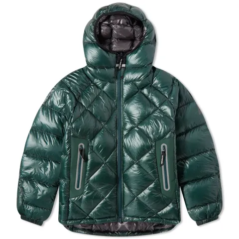Diamond Stitch Down Hooded Jacket