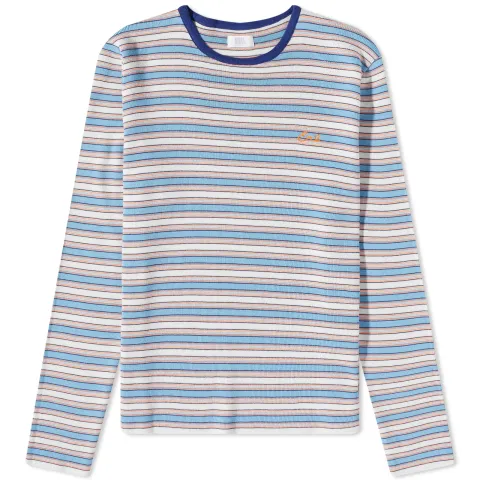 Striped Logo Crew Knit