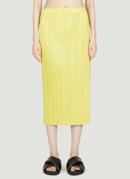 Pleated Midi Skirt