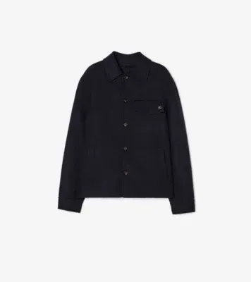Wool Thorn Overshirt in Navy