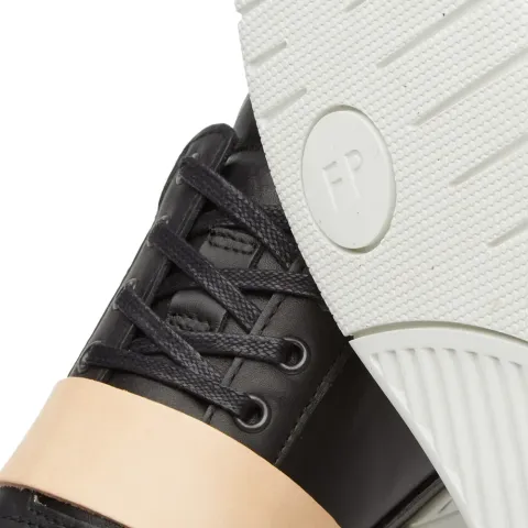 Low Top Leather Strap Sneaker
