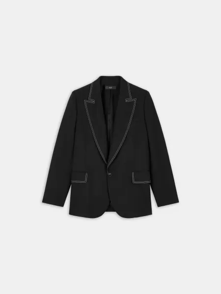 WESTERN SINGLE BREASTED BLAZER - Black