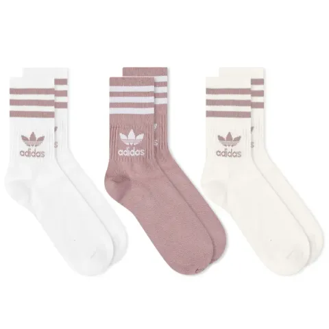 Mid Cut Crew Sock - 3 Pack
