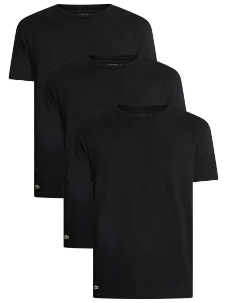Lacoste 3 Pack Crew Lounge T-Shirts