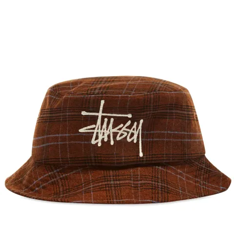 Big Logo Plaid Bucket Hat