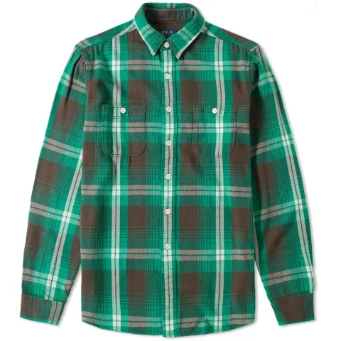 Custom Fit Plaid Flannel Overshirt