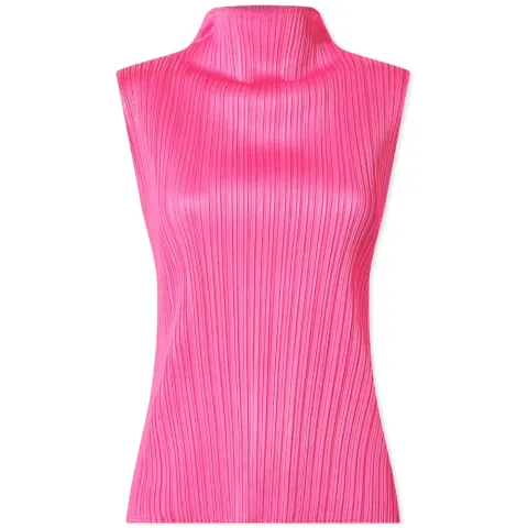 Pleats Basics Sleeveless Top