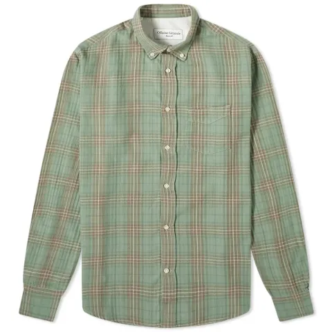 Button Down Japanese Ombre Check Shirt