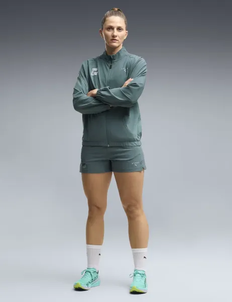 Puma x Hyrox PWRMODE Woven Shorts Dark Green