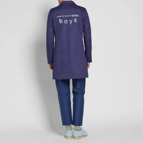 Comme des Garcons SHIRT BOY Back Print Trench Coat