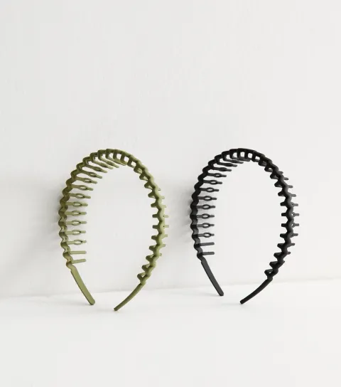 Pack Of 2 Multicoloured Comb Headbands