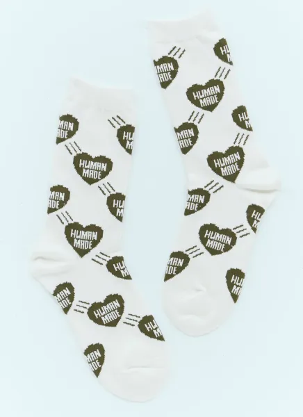 Heart Logo Jacquard Socks