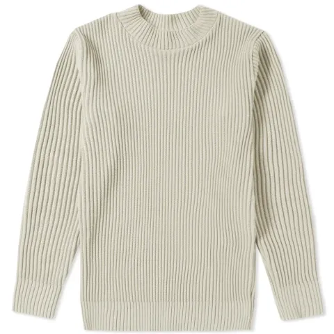 Patent Crew Knit